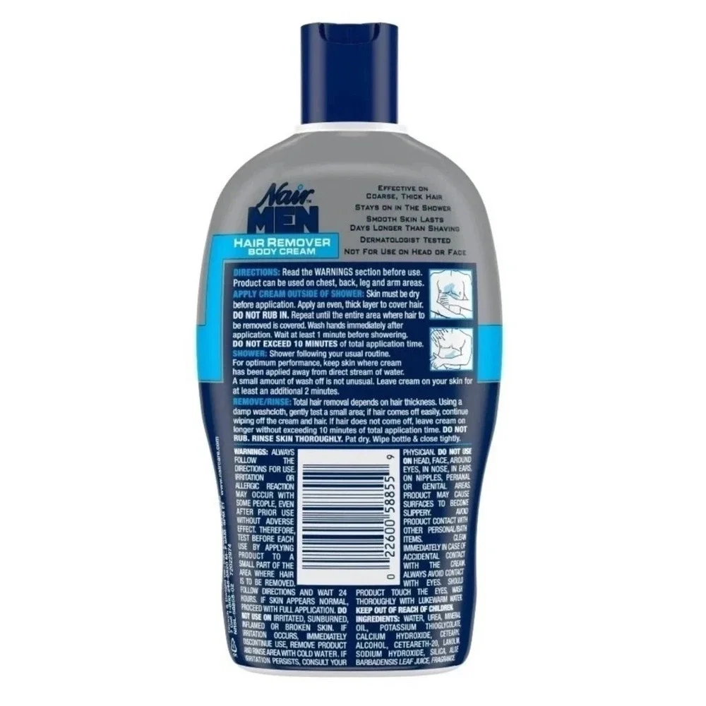 Nair Men's Hair Removal Body Cream 13 oz (368g) One Bottle NEW